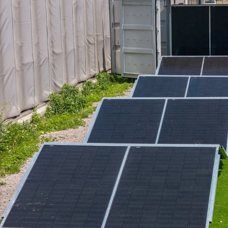 Drilling size of artificial photovoltaic panels