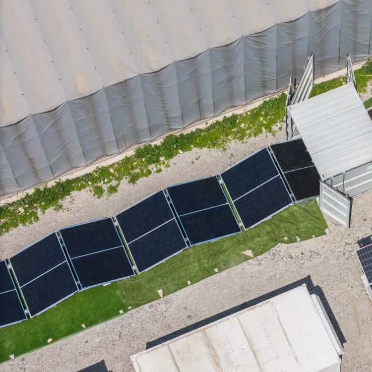 Solar power generation on the roof of a house